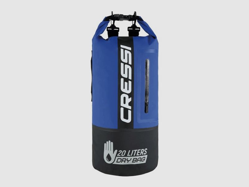 CRESSI MOCHILA DRY PVC 20L NEGRO / AZUL