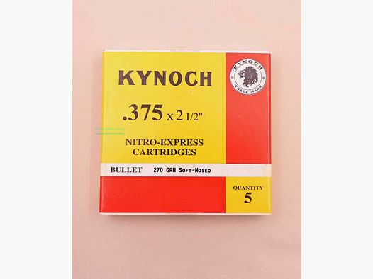 Kynoch, England Büchsenpatronen .375x2,5''