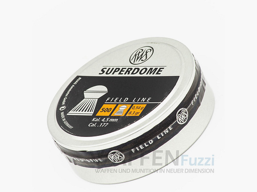 RWS Superdome Rundkopf Field Line 500 szt. Kaliber 4,5mm