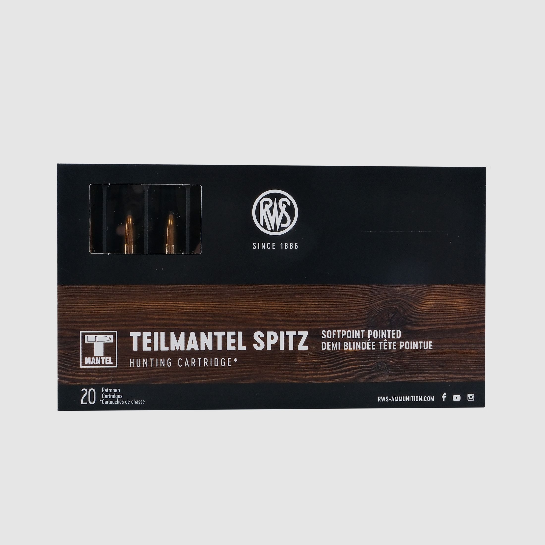 RWS 5,6x52 R TM 4,6g/71gr. Geweerpatronen