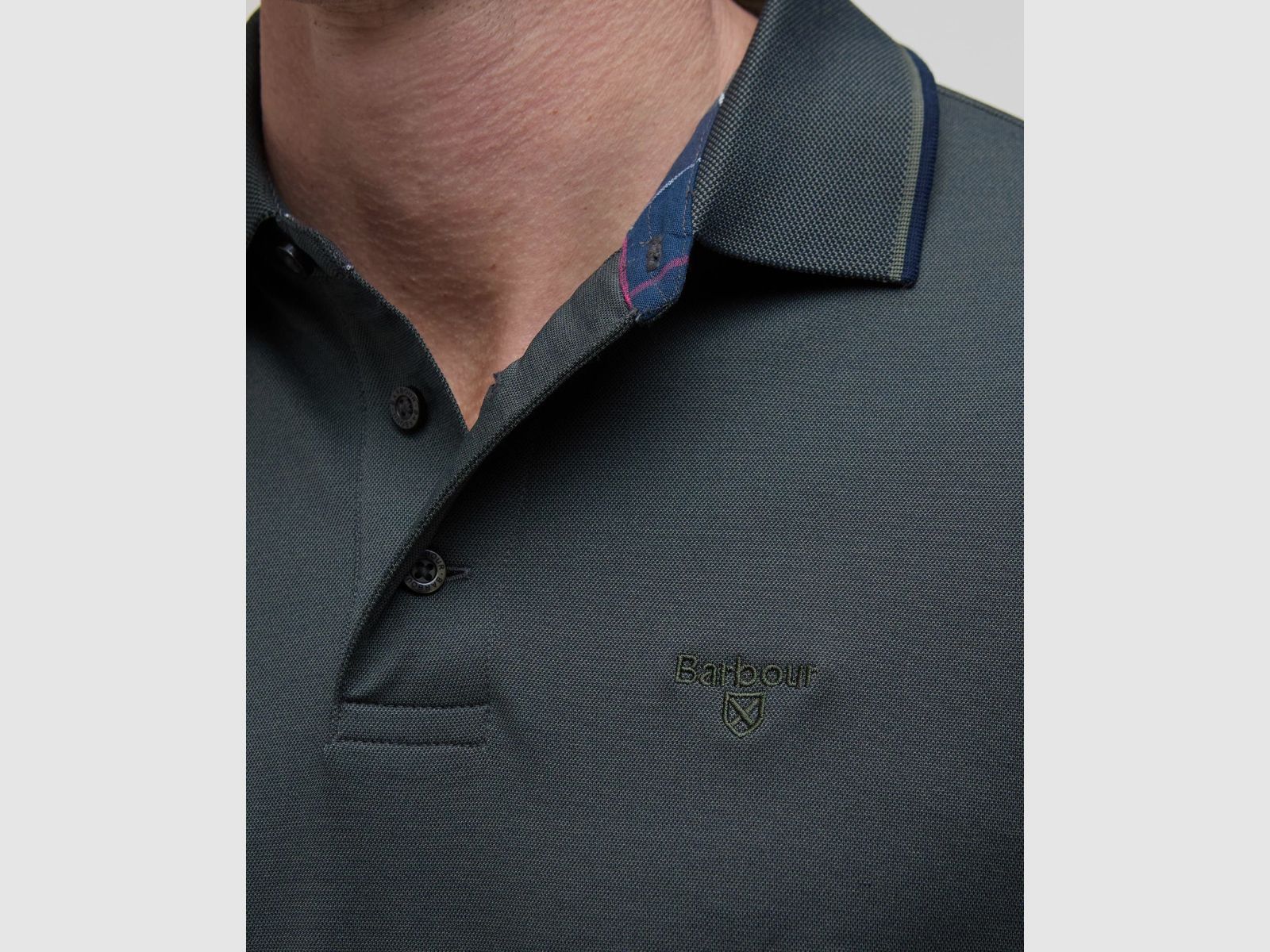 BARBOUR Poloshirt Heydon Short-Sleeved Olive