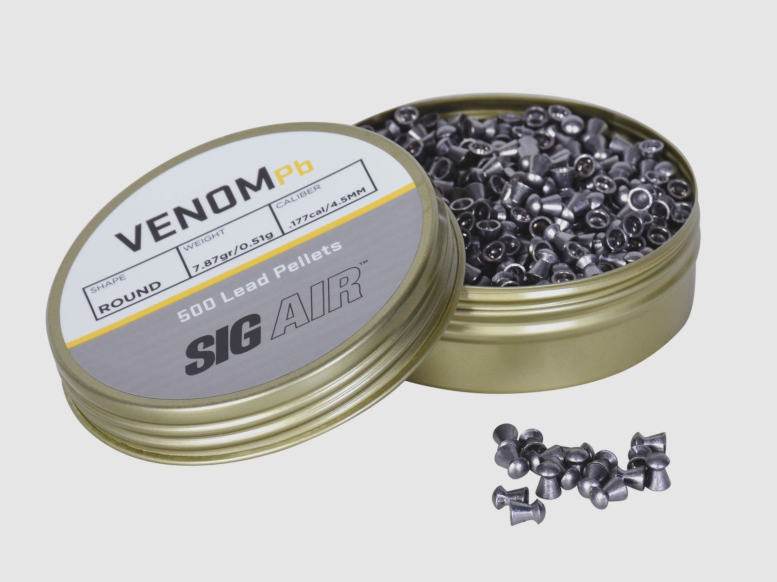 SIG SAUER Diabolos de cabeza redonda lisos 4,5 mm 500 piezas