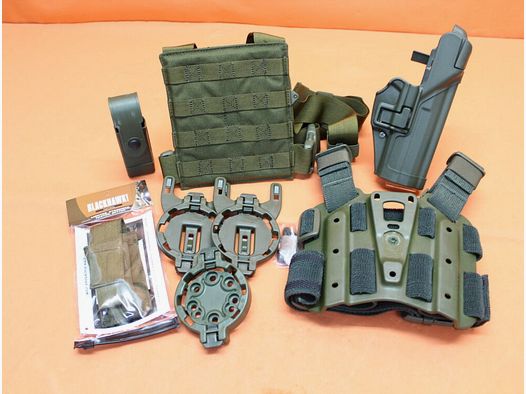 Blackhawk	 Blackhawk Holstersystem SERPA Tactical Level 3 RH Heckler&Koch HK P8 (Bundeswehr) oliv OD