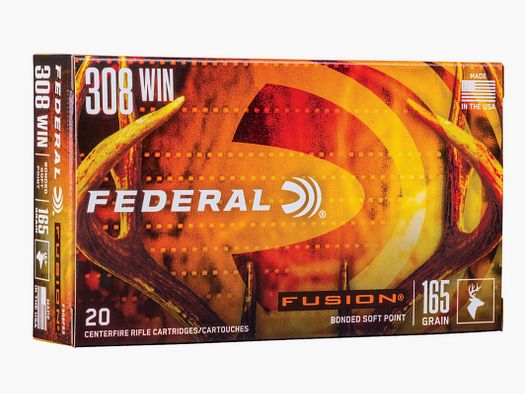 Federal Ammunition 2000237 .308 Win. Fusion 10,7g 165grs. 20 Stück