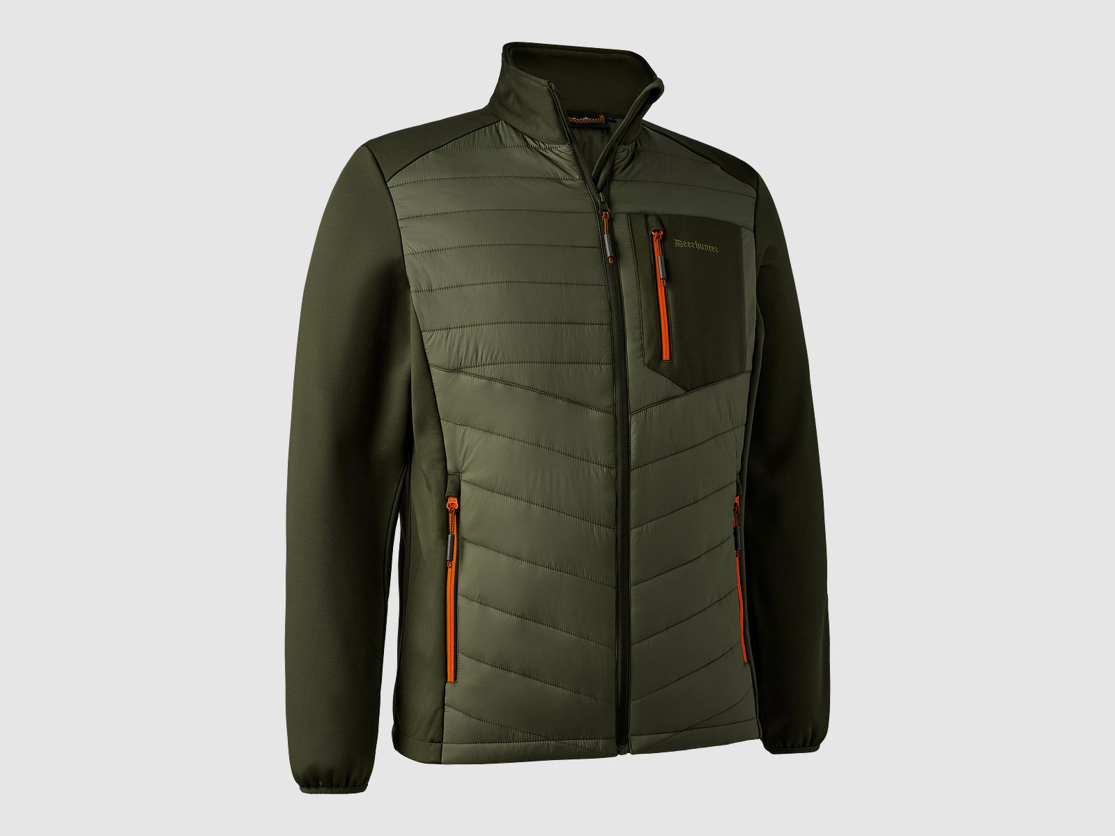 Chamois wattierte Jacke - Forest Green – Größe: L