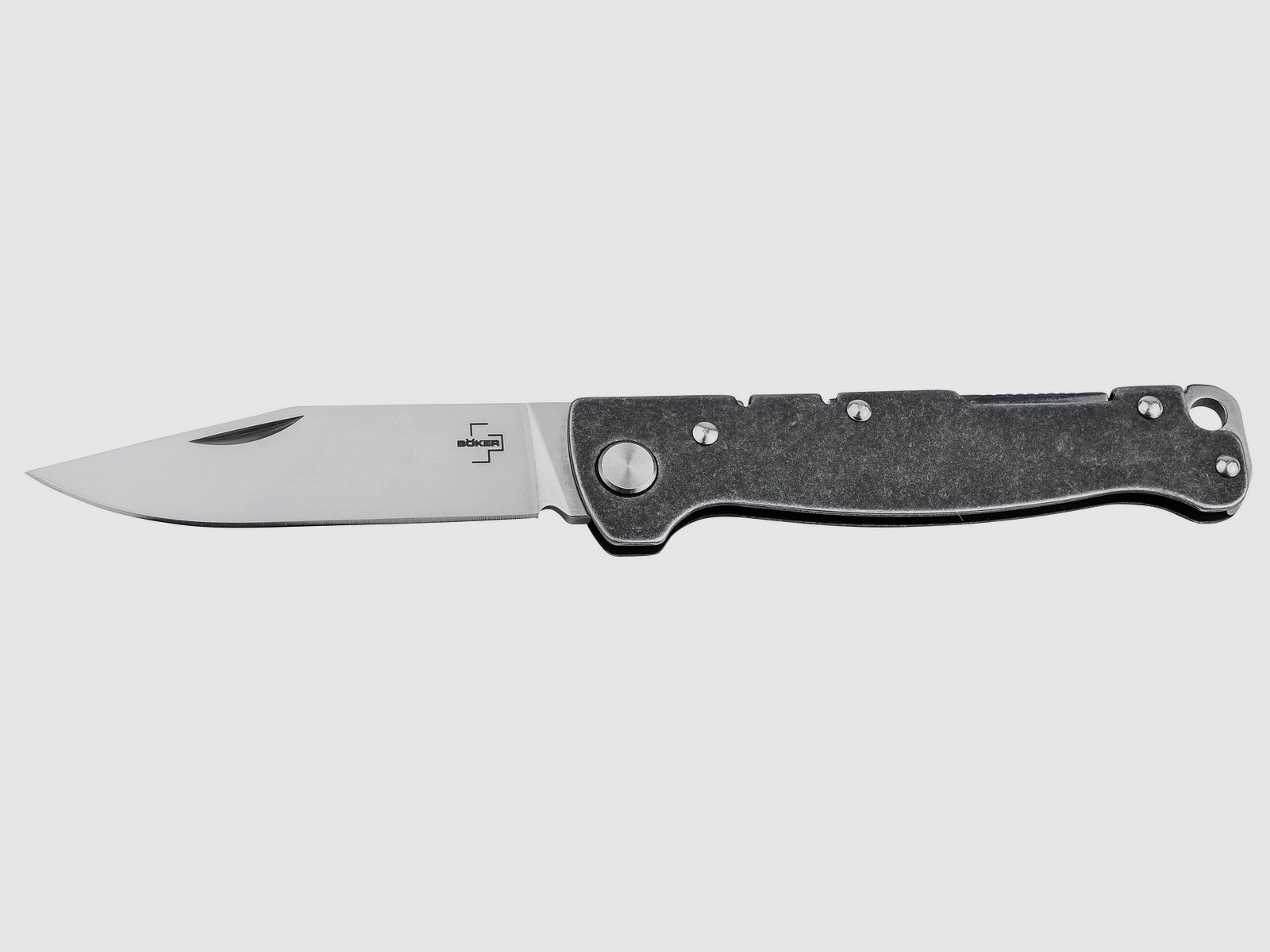 Böker Plus Taschenmesser Atlas Backlock Clippoint