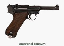 Walther P08 9mmLuger, 1942, números coincidentes