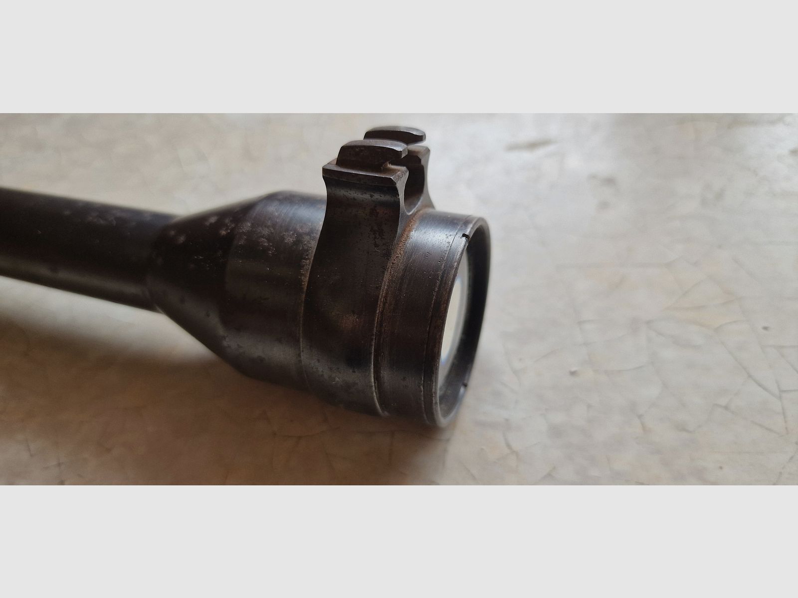 Historische scope Carl Zeiss Jena „Zielsechs“ (6x) – stalen barrel – WO2 / naoorlogs, afbeelding 7 van 10