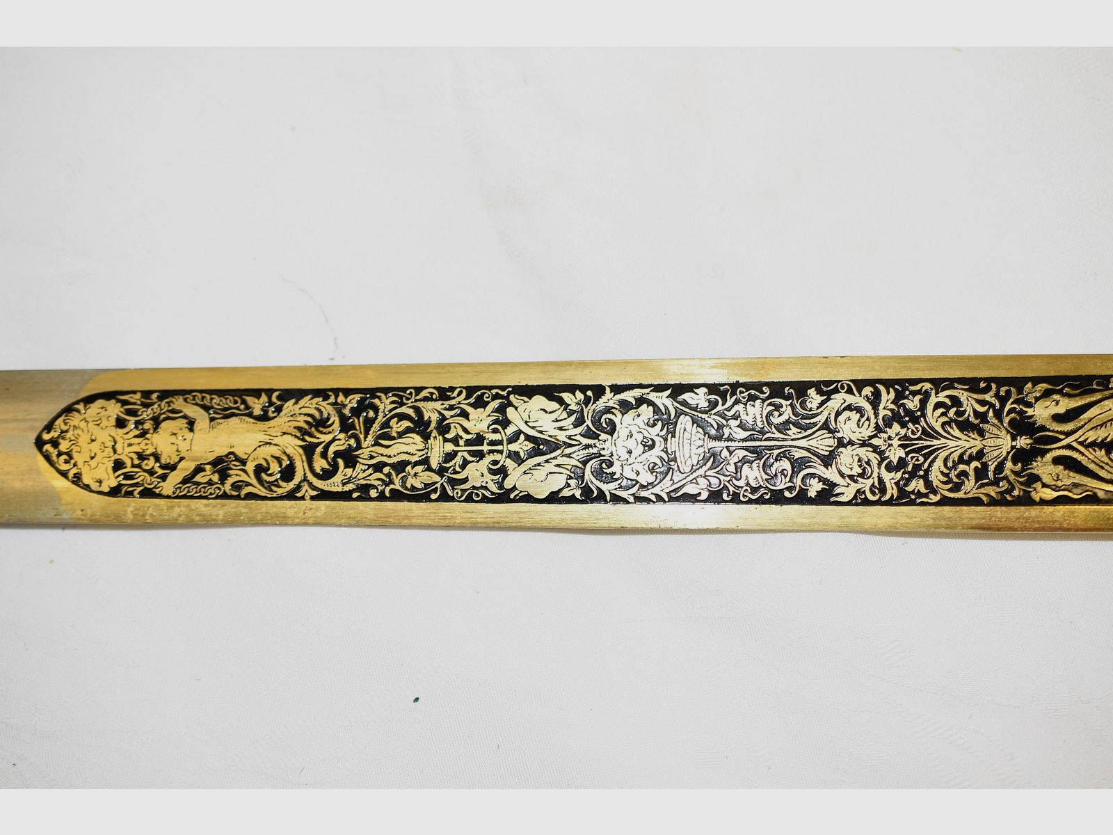 Renaissance-Schwert, Goldenes Schwert Carlos V, Kaiser Karl V, Toledo Gesamtlänge 74 cm