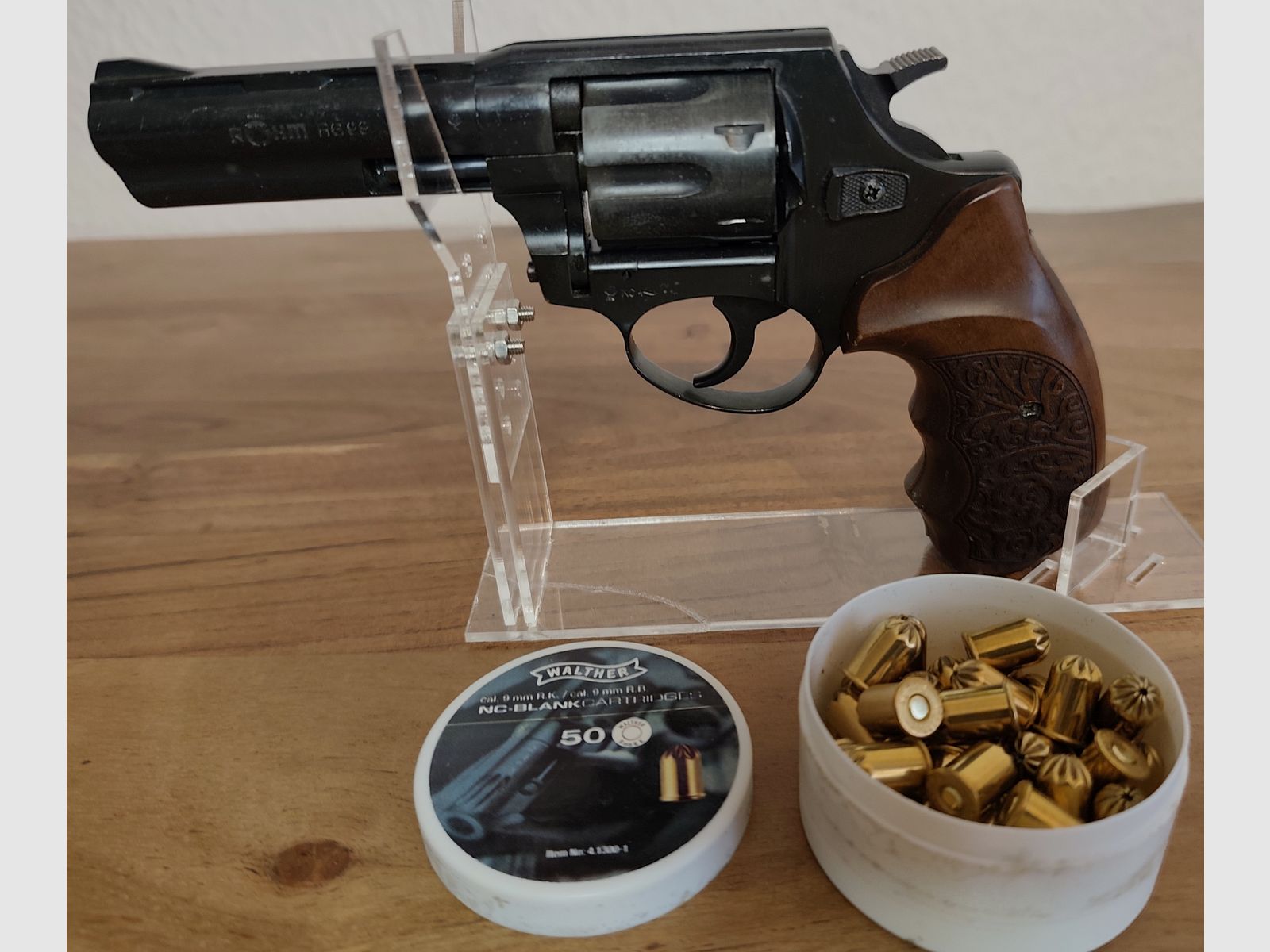 Röhm RG 99 nera vecchia PTB 452 del 1994 + munizioni ed effetti pirotecnici