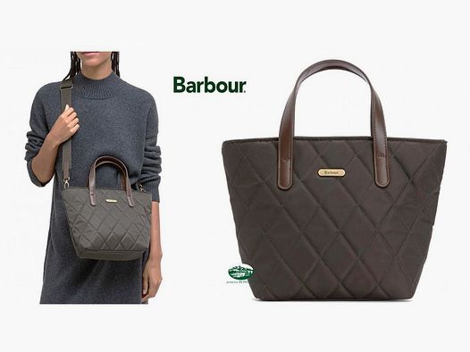 BARBOUR Borsa Mini Quilted Tote colore olive donna