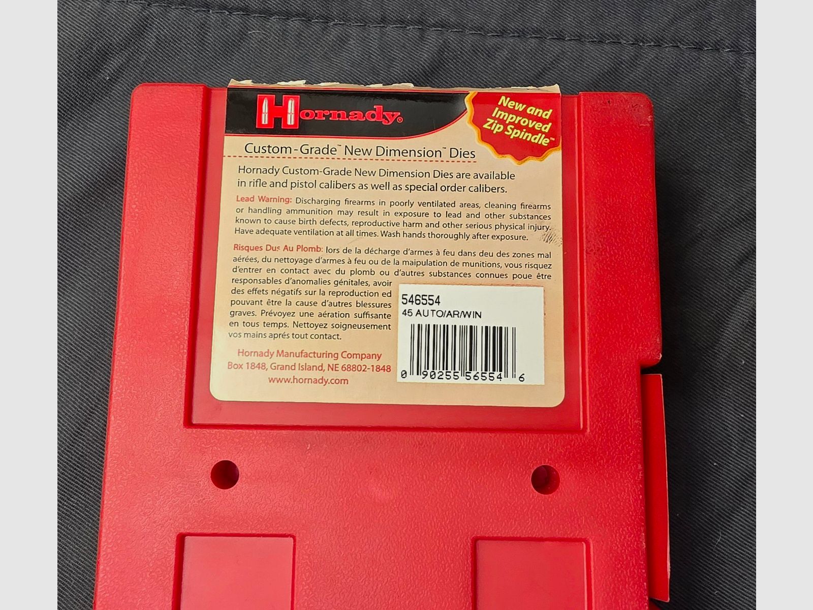 Hornady . 45 ACP die set 546554