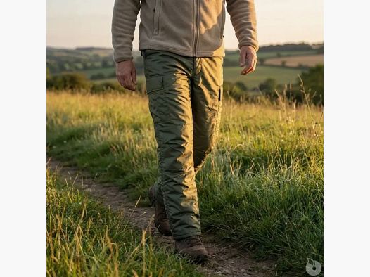 Pantalon thermo homme Brandit olive coupe-vent et hydrofuge