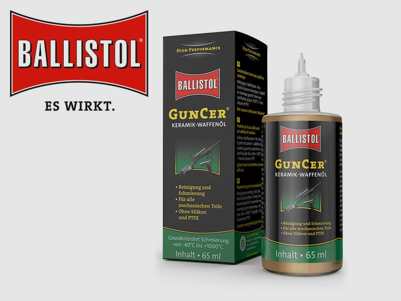 Ballistol Keramik WaffenĂ¶l GunCer, Korrosionsschutz, 65 ml flĂĽssig