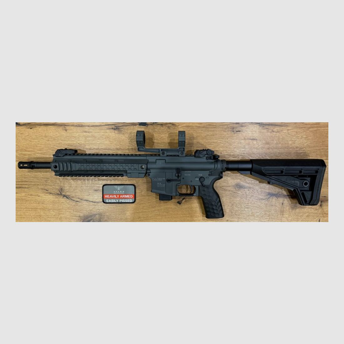 Oberland Arms OA-15 PR M9 Short 12" Heavy Barrel battleship grey