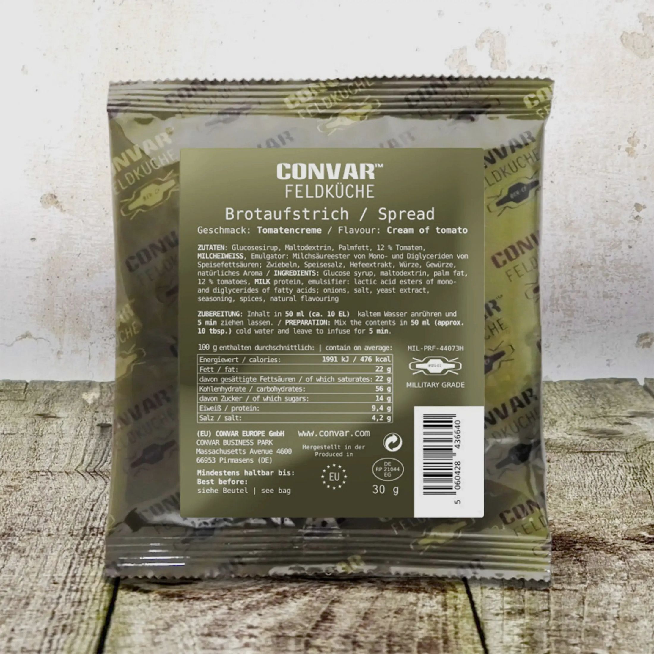 CONVAR Feldküche CONVAR Feldküche Brotaufstrich Tomatencreme 30 g