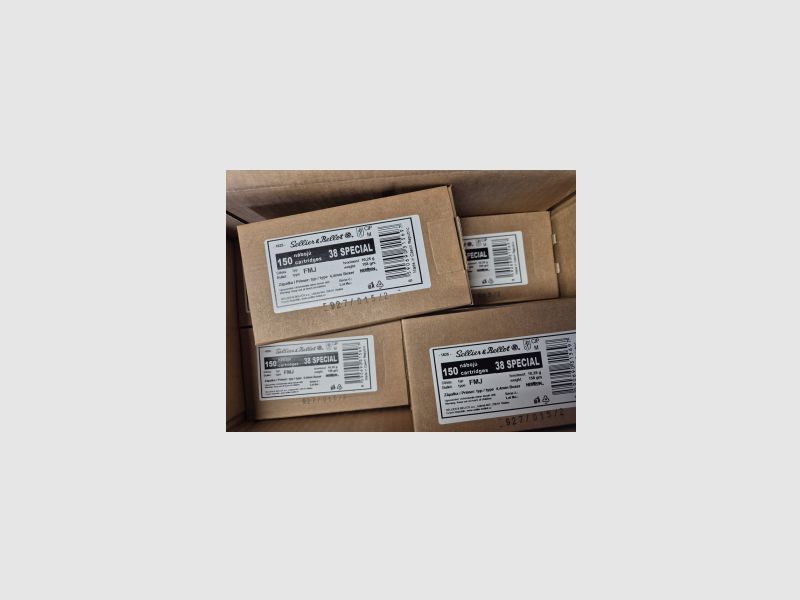 S&B .38 Special FMJ 158grs 150 colpi