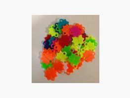 Étoiles en plastique colorées, 1000 pièces