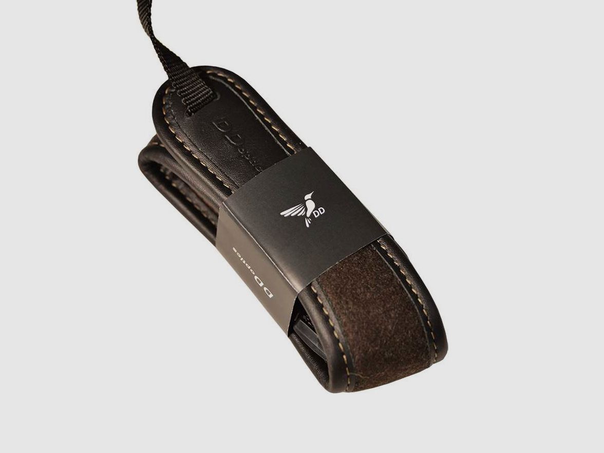 Niggeloh Fernglastrageriemen Leder Loden Schwarz DDoptics 141100002