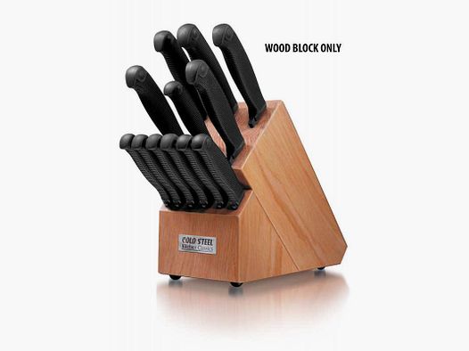 Cold Steel Messerblock aus Holz, unbestückt, Kitchen Classics