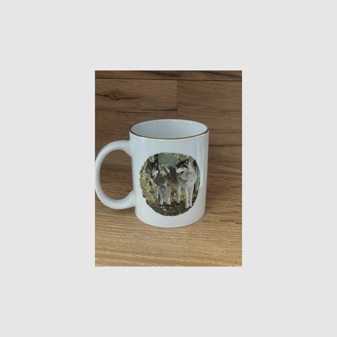 Mug en porcelaine Sanglier/Loup, image 2 sur 2