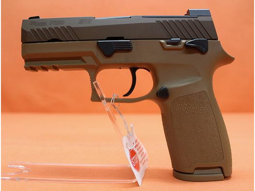 SIG Sauer Ha.Pistolet 9mmLuger SIG Sauer P320 M18 99mm Canon Coyote Tan/ OR Prêt pour optique 9mmPara/9x19