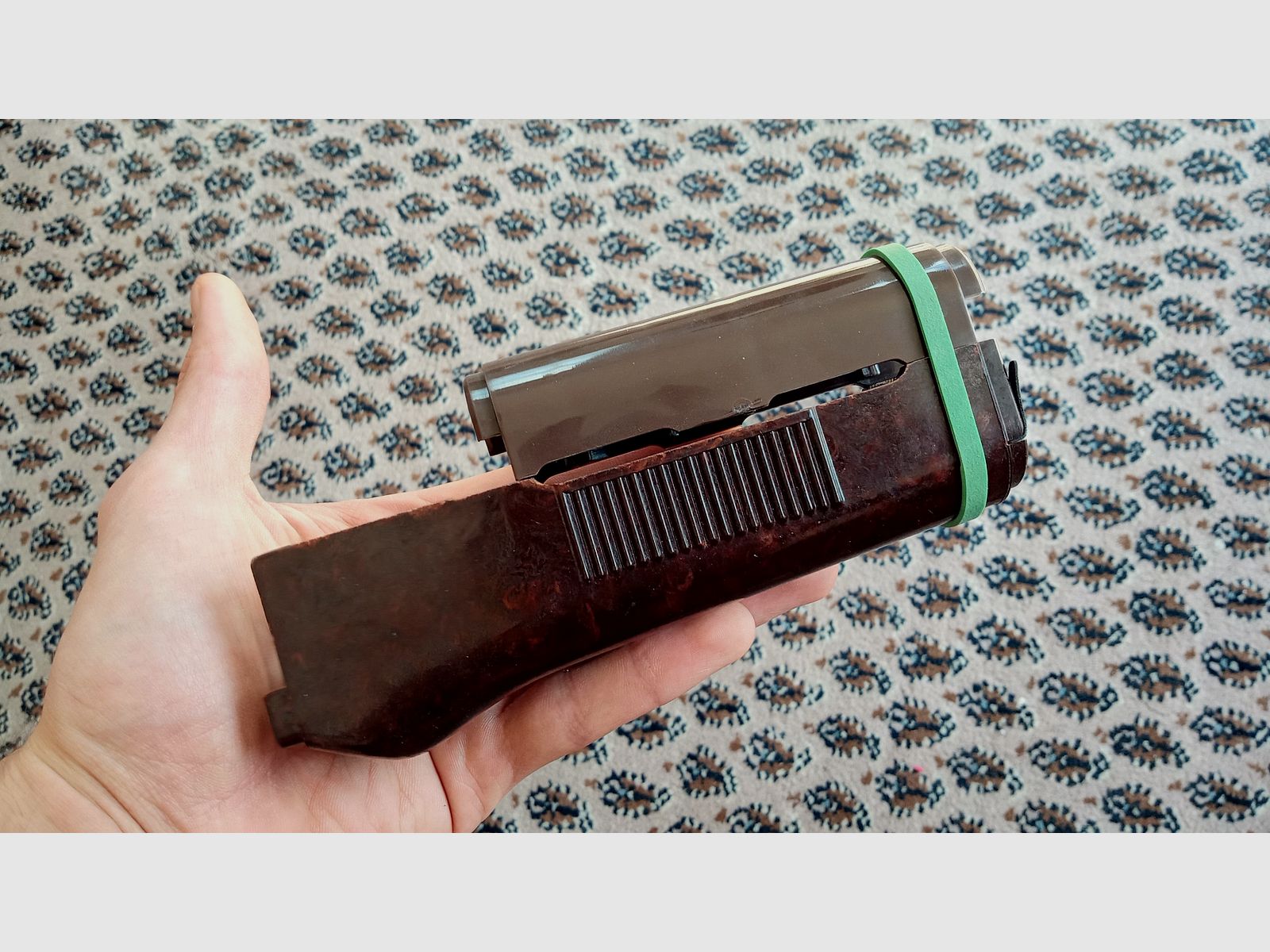 Set di protezione anteriore AKMS MPi dell'Est Germania per AKMS & AK74 DDR NVA in bakelite e plastica // montaggio indiretto anche per NEDI SDM Type 56 possibile, immagine 5 di 20
