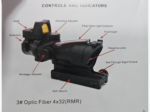 Trijicon ACOG TA31 RMR .223 BDC, military glass of the USA, NEW