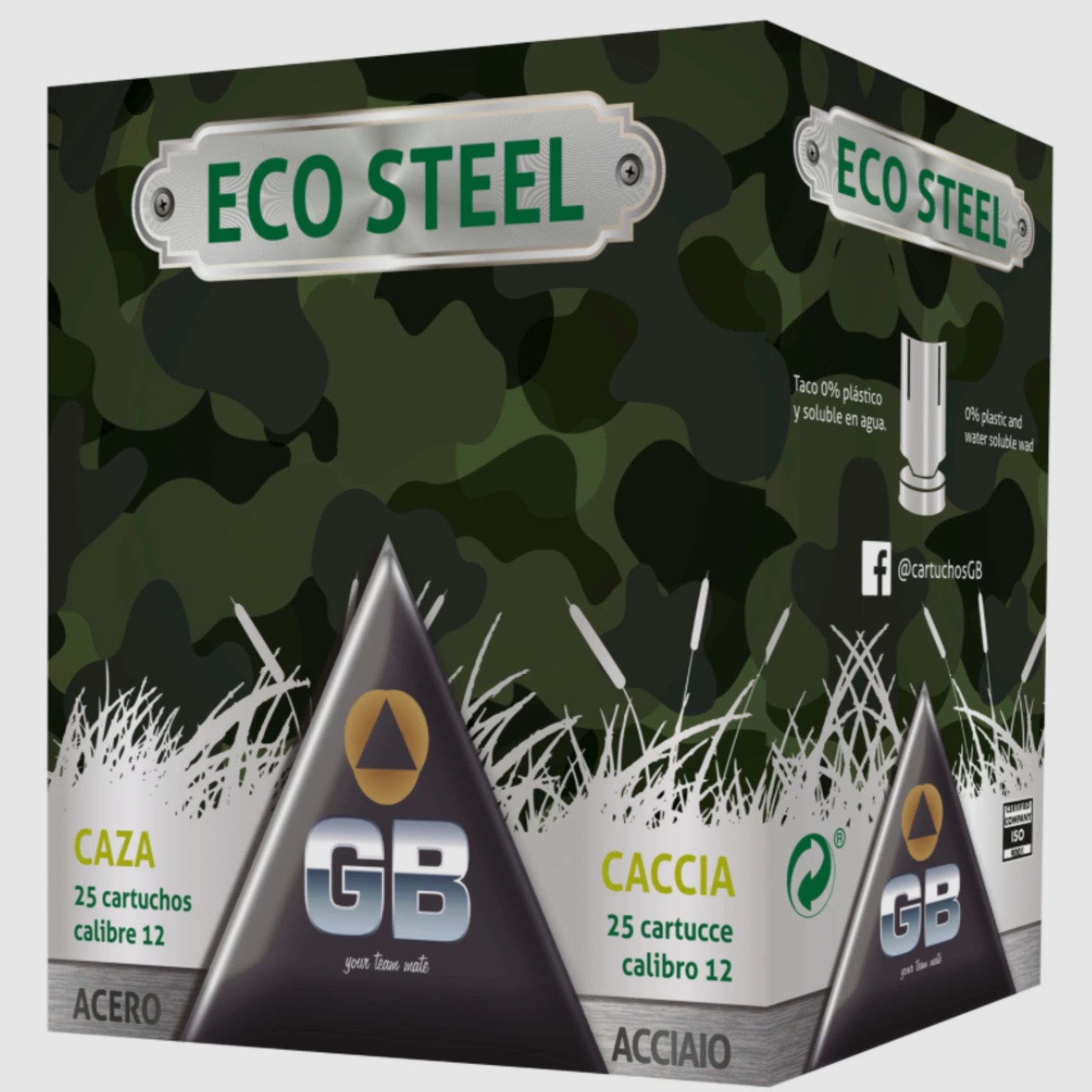 GB 12/70 ECO steel 3.25mm 28g lead-free shot ammunition 25 pcs.