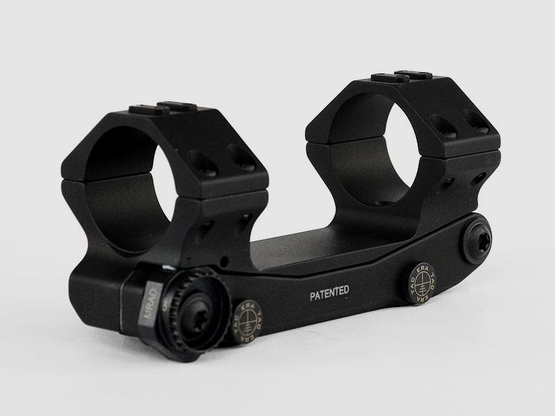 ERATAC block mount with adjustable front inclination, with knurled nut ø 30 mm + 20 mm height (0-20 mrad front inclination), 371 g
