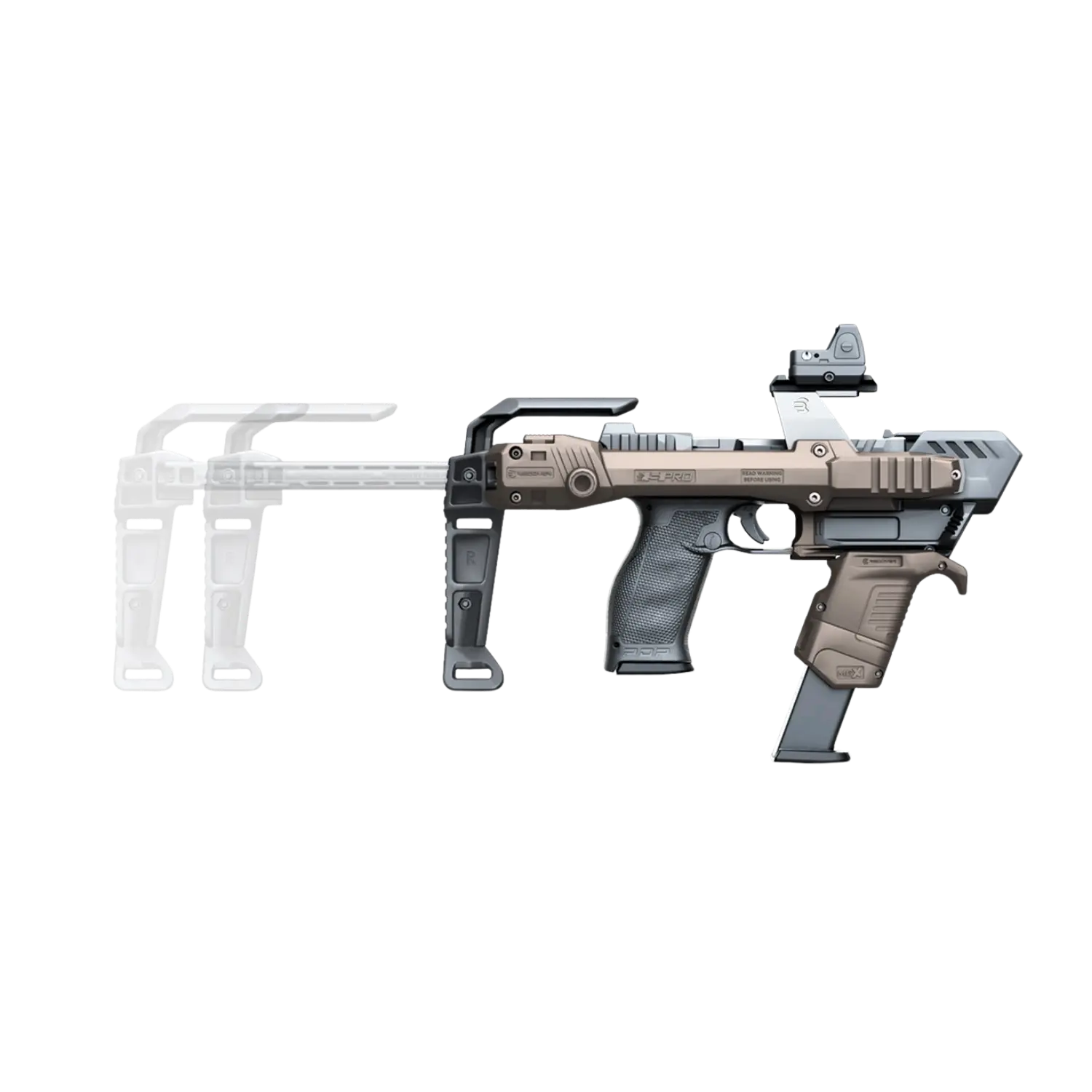 Recover Tactical S-PRO Compact stabilisateur pour Walther PDP I Tan, image 2 sur 3