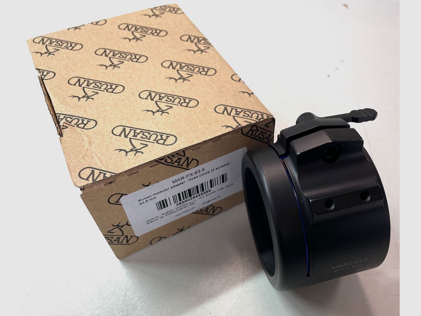 BWare Rusan Adapter ARM52 Schnellspannverschluss innen gummiert 63,5 mm V402