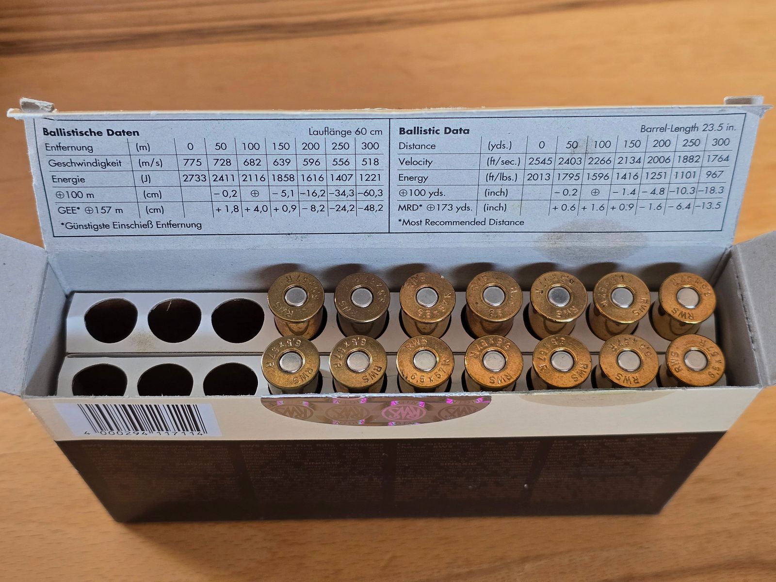 RWS Evo Green 6,5×57R, RWS DK 6,5×57R