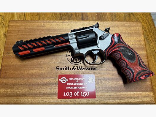Smith & Wesson M686 Demon Edición Especial 6" Calibre .357 Magnum * Nr. 103 de 150 *