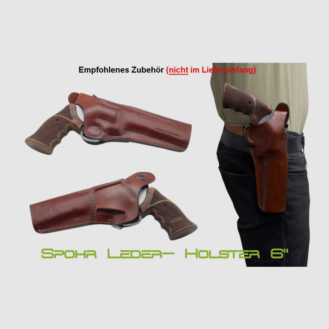 Revolver SPOHR Tactical Division en acier inoxydable de 6 pouces fabriqué en Allemagne 6"