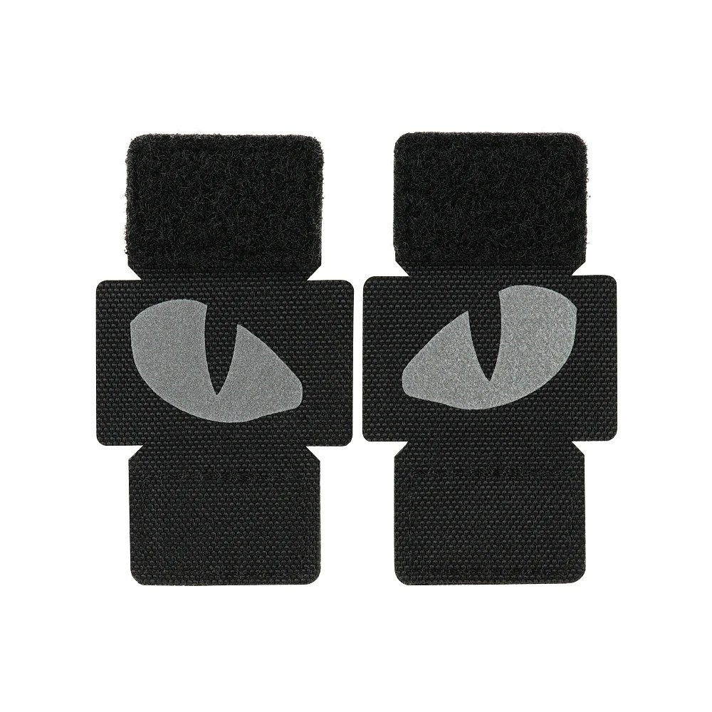 M-Tac Naszywka Tiger Eyes Laser Cut Reflective fluo rzep black/GID para oczu
