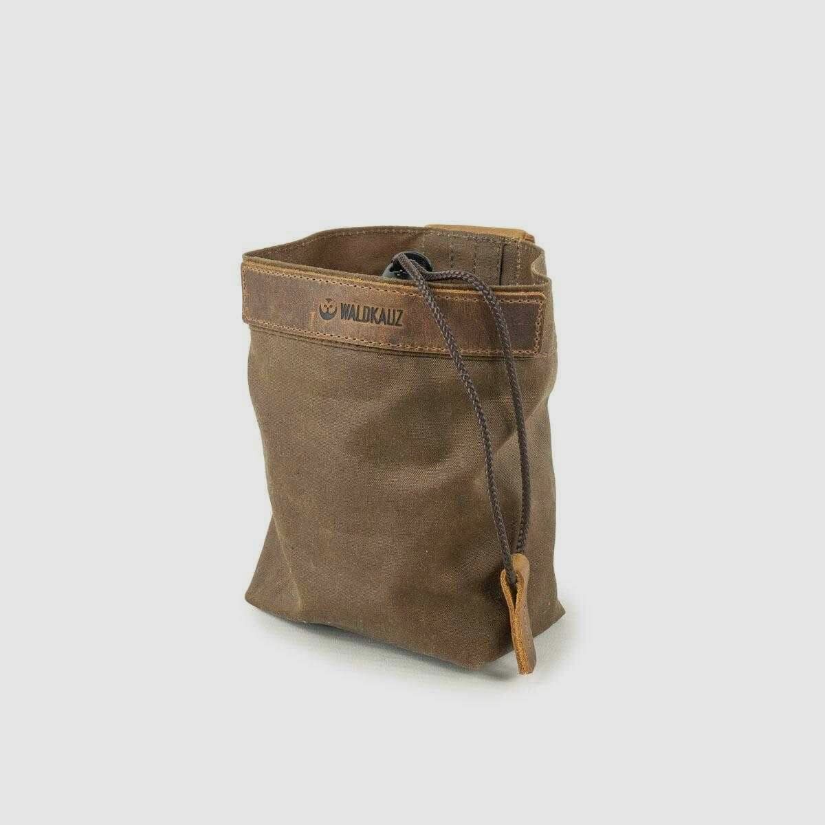 WALDKAUZ Leckerlibeutel "Lohntüte", Waxed Cotton, Khaki, Bild 5 von 5