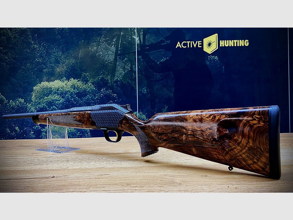 Blaser R8 Custom Grade 2 / HK 10 / Abzug vergoldet / .308 Win / Volltexturierung / TRAUMWAFFE