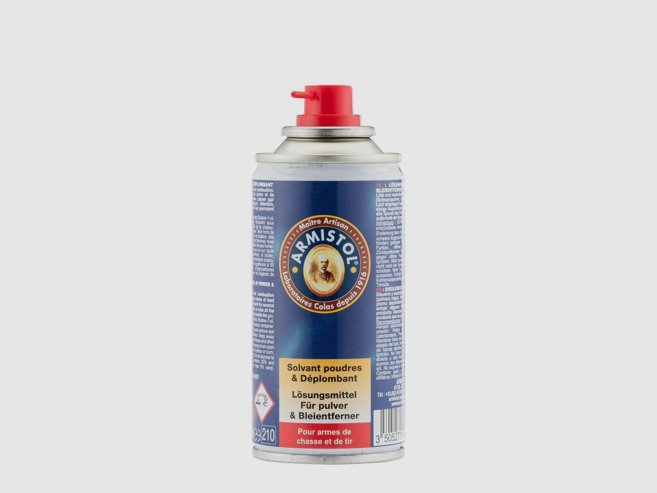 Armistol Aerosol Lösungsmittel Pulver und Entbleiung - Schnelle Reinigung - Waffenschutz - Optimale Leistung, Bild 1 von 2
