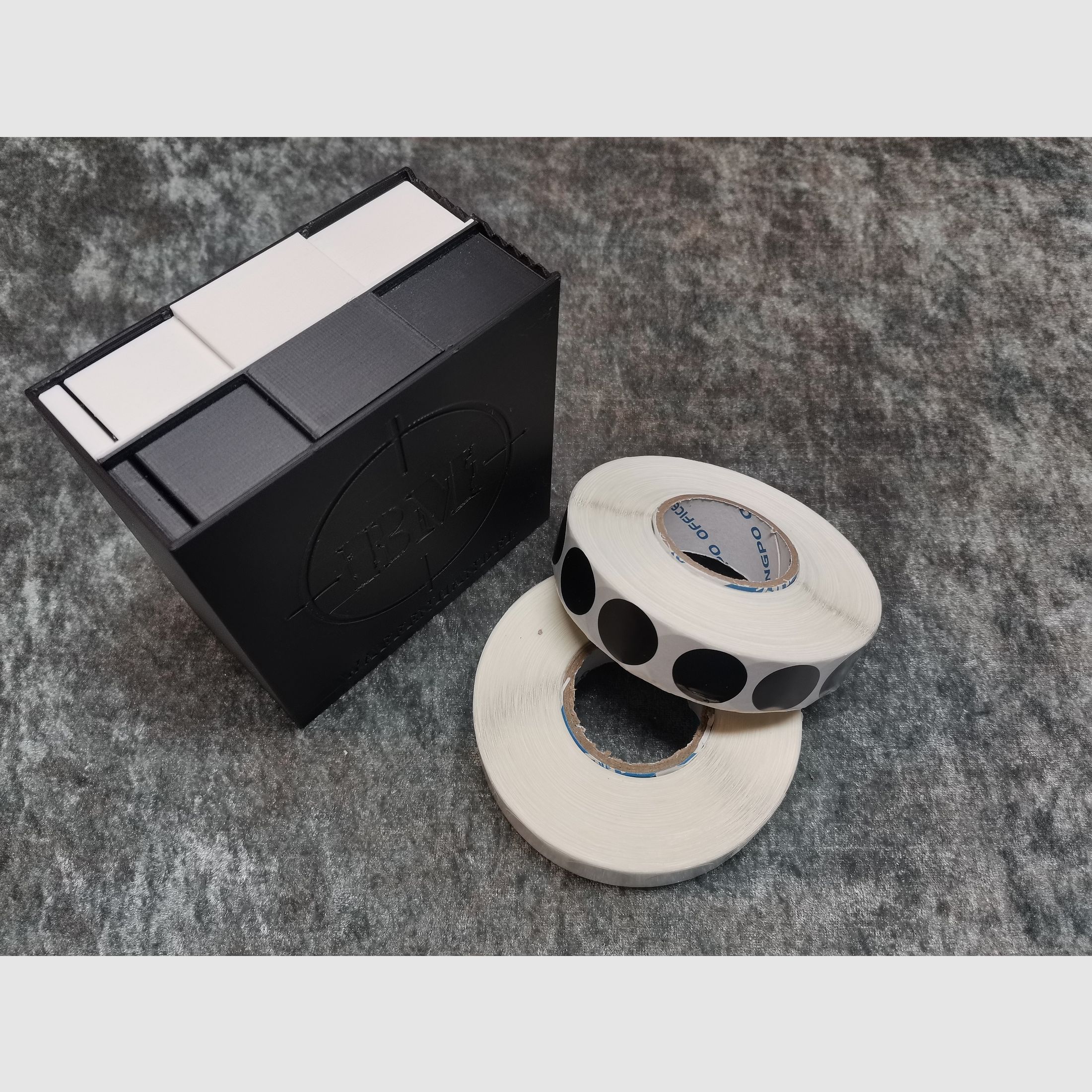 Schusspflaster Box  inkl. weiße & schwarze Pflaster Sportschütze 19mm Pflasterbox