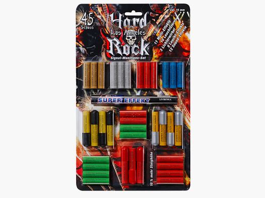 Umarex 4.1599 Hard Rock Los Angeles Signalsterne 45 Schuss Pyro