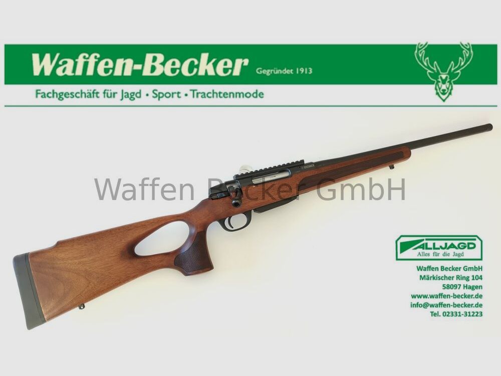 Brenner / Wapens Schumacher Brenner BR20 Kal. .30-06 LL:51cm M15x1 Mondsgewinde, Houten Schaft