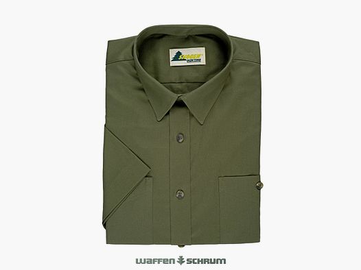 Camicia da caccia Skogen a maniche corte oliva