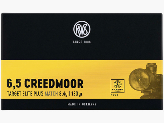 RWS 2409762 Target Elite Plus 6,5 Creedmoor Scorion 8,4g 130grs. Vollmantel