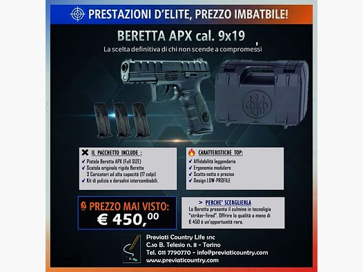 🔥 Beretta APX calibro 9×19