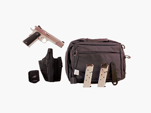 kimber 1911 custom lw stainless 45acp club bundle
