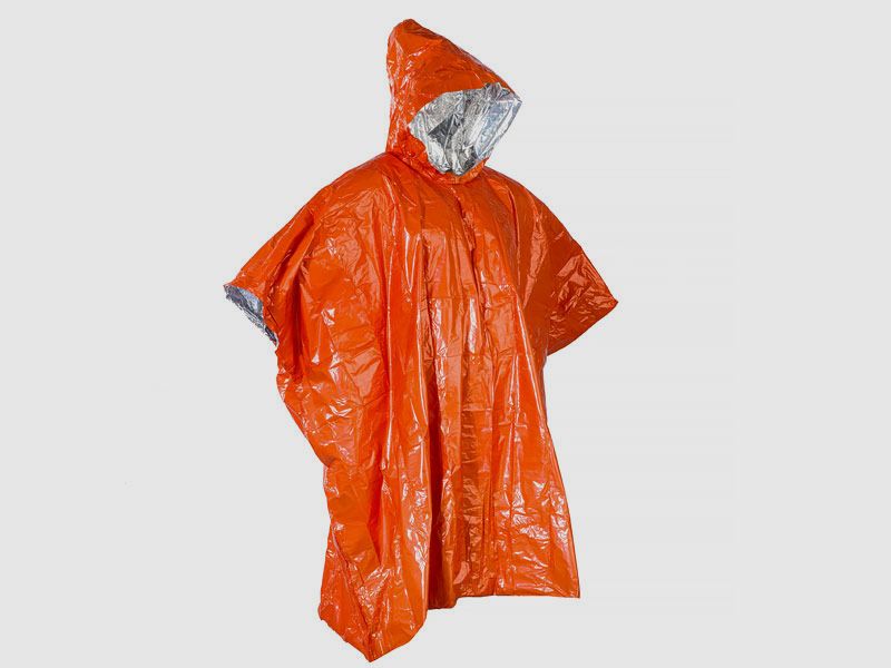 Emergency poncho for hunters