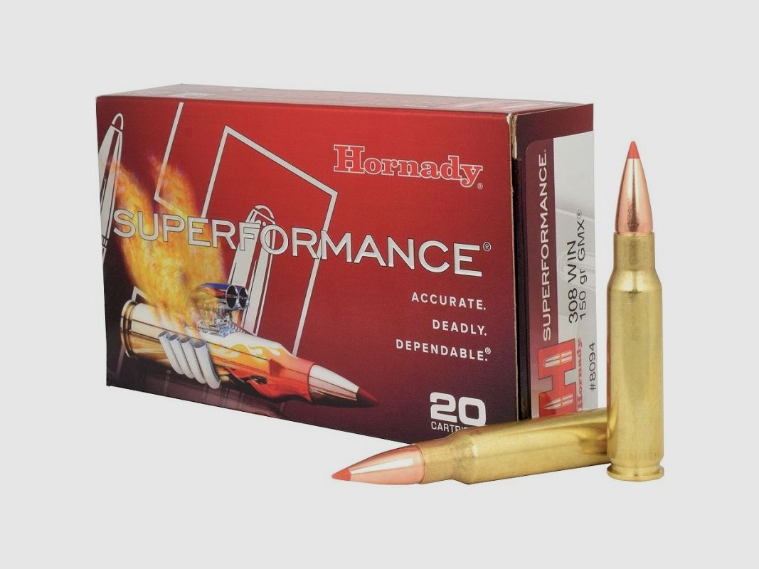 20 Nabojów HORNADY .308 Win 150 Gr GMX