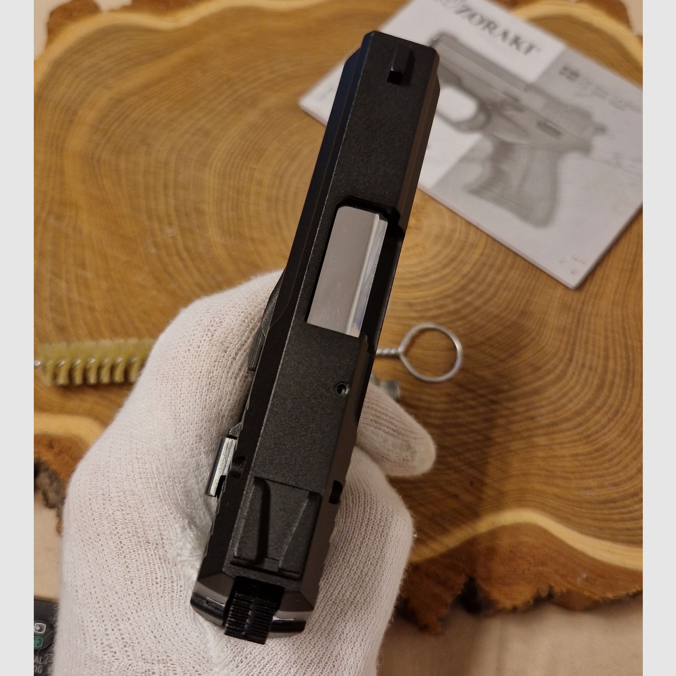 Zoraki 906, alte PTB 946 Schwarz/Chrom Kal. 9mm PAK Pistole Schreckschus komplett OVP