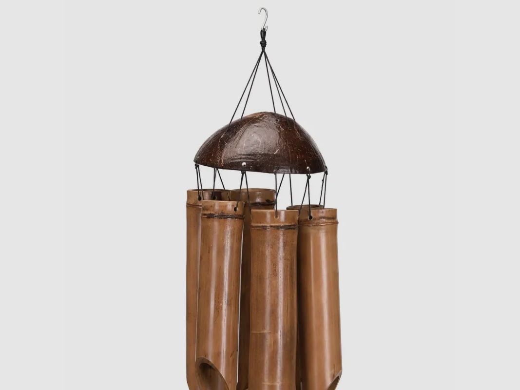 Campanella in bambù naturale 6 tubi - Zen e rilassante, immagine 2 di 4
